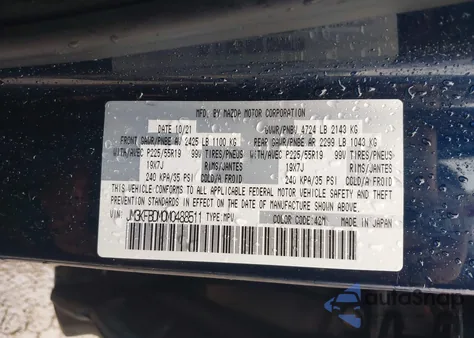 2021 Mazda Cx-5 Grand Touring from USA, damaged, VIN JM3KFBDM0M0488511